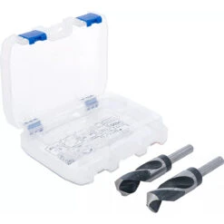 COFFRET BGS DE 2 FORETS A METAUX 26-28 Mm QUEUE REDUITE à 13 Mm -Magasin D'outils Pour La Maison jeu de 2 forets a metaux queue reduite a 13mm 26 et 28 mm 3