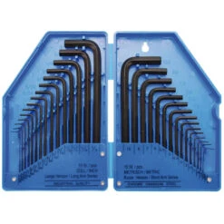 JEU DE 30 CLES ALLEN POUCES ET METRIQUES POUR VIS 6 PANS INTERIEUR -Magasin D'outils Pour La Maison jeu de 30 cles allen pouces et metriques pour vis 6 pans interieur 1