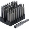 ASSORTIMENT DE 32 EMBOUTS LONGS 6 PANS 1/4 POUR VISSEUSE Et 1 PORTE EMBOUT -Magasin D'outils Pour La Maison jeu de 33 embouts longs 6 pans 1 4 pour visseuse