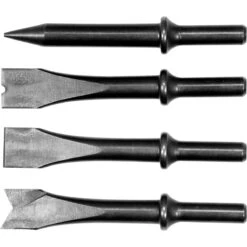 YATO JEU DE 4 BURINS DE RECHANGE POUR MARTEAUX BURINEURS A TIGE DE 10 Mm