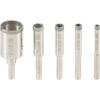 JEU DE 5 TREPANS FORETS MECHES DIAMANT DE 6, 8, 10, 12, 25mm SCIE CLOCHES 1 JEU DE 5 TREPANS FORETS MECHES DIAMANT DE 6, 8, 10, 12, 25mm SCIE CLOCHES -Magasin D'outils Pour La Maison jeu de 5 trepans forets meches diamant de 6 8 10 12 25mm scie cloches