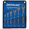 Silverline LOT DE 6 CLES A FOURCHE DOUBLE PLATES DE 6 à 17 MM -Magasin D'outils Pour La Maison jeu de 6 a fourche doubles plates de 6 a 17