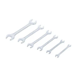 JEU DE 6 CLES PLATES FOURCHES DOUBLES DE 6 à 19 Mm -Magasin D'outils Pour La Maison jeu de 6 cles plates fourches doubles de 6 a 19 mm 2