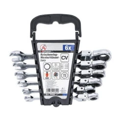 JEU DE 6 CLES MIXTES A CLIQUET AUX POUCES OEIL PLATE FLEXIBLES DE 1/4 A 9/16 7 JEU DE 6 CLES MIXTES A CLIQUET AUX POUCES OEIL PLATE FLEXIBLES DE 1/4 A 9/16 -Magasin D'outils Pour La Maison jeu de 7 cles mixtes oeil plate flexibles cotes aux pouces de 1 4 a 9 16 2