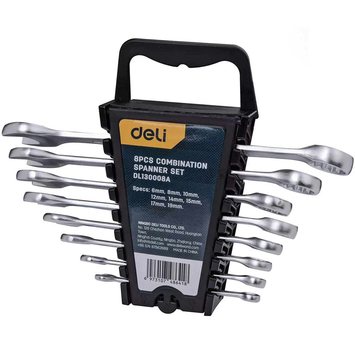 Deli JEU DE 8 CLES MIXTES DE 6 - 8 - 10 - 12 - 14 - 15 - 17 ET 19 Mm 4 Deli JEU DE 8 CLES MIXTES DE 6 - 8 - 10 - 12 - 14 - 15 - 17 ET 19 Mm – Image 2