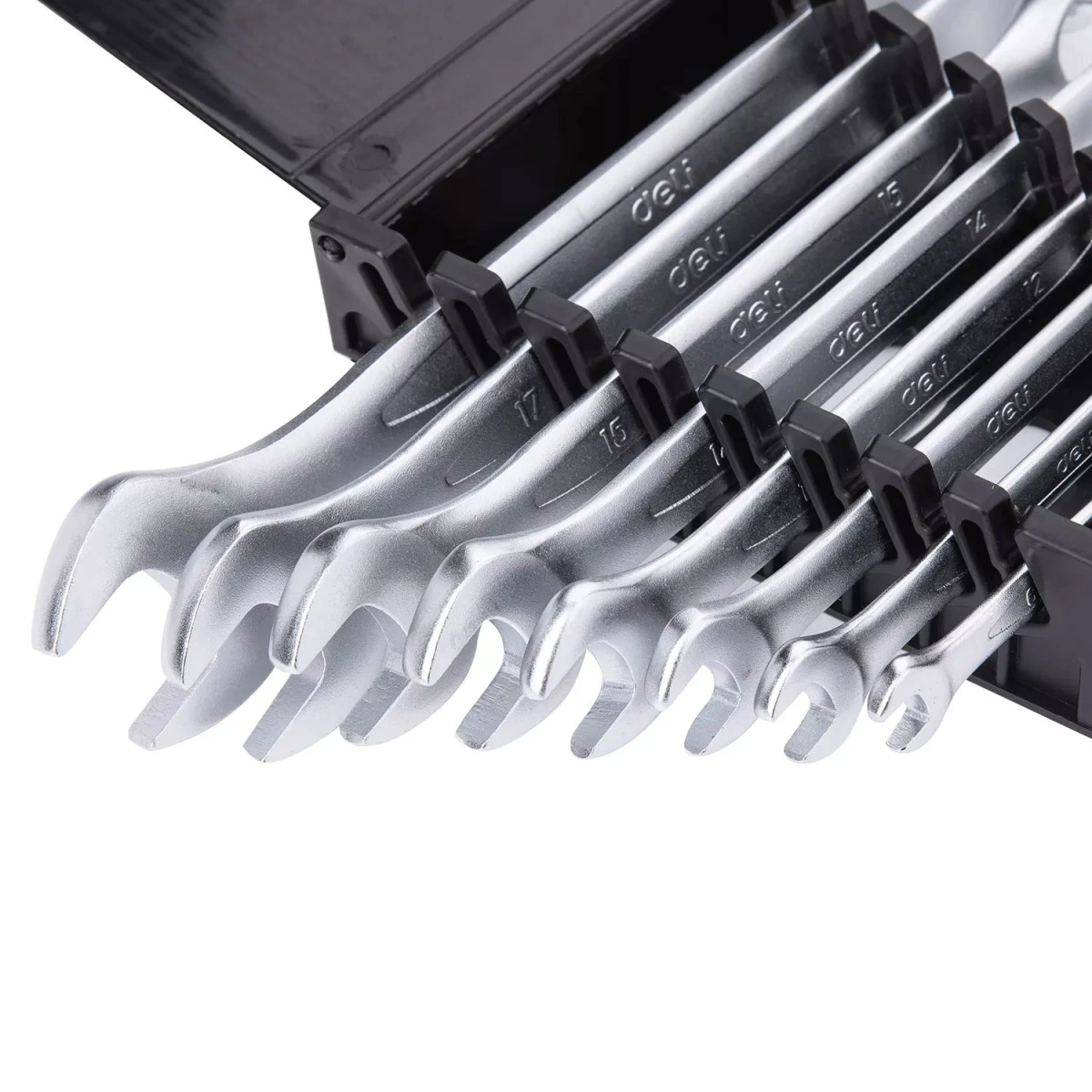 Deli JEU DE 8 CLES MIXTES DE 6 - 8 - 10 - 12 - 14 - 15 - 17 ET 19 Mm 7 Deli JEU DE 8 CLES MIXTES DE 6 - 8 - 10 - 12 - 14 - 15 - 17 ET 19 Mm – Image 5