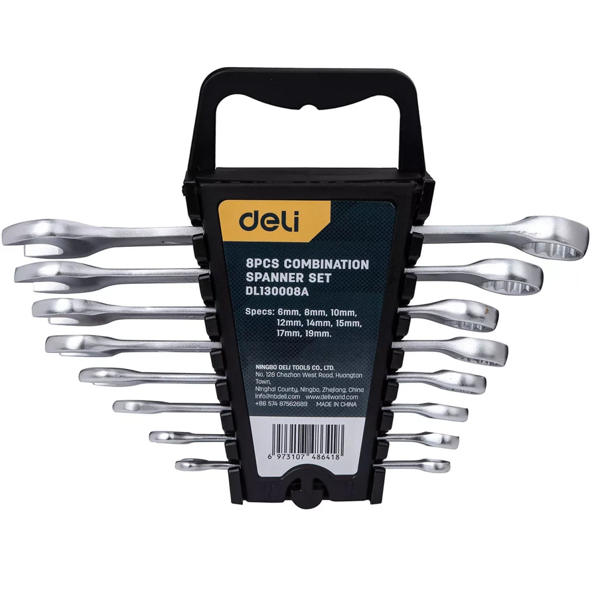 Deli JEU DE 8 CLES MIXTES DE 6 - 8 - 10 - 12 - 14 - 15 - 17 ET 19 Mm 3 Deli JEU DE 8 CLES MIXTES DE 6 - 8 - 10 - 12 - 14 - 15 - 17 ET 19 Mm