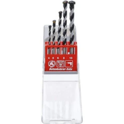 LOT DE 5 FORETS POUR BETON - CARBURE DE TUNGSTENE QUEUE CYLINDRIQUE 4,5,6,8,10mm -Magasin D'outils Pour La Maison jeu de meches pour beton 4 10 mm 5 pcs 2