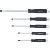 PROMO : JEU DE 5 TOURNEVIS PLATS ET CRUCIFORMES PZ MANCHE TRAVERSANT -Magasin D'outils Pour La Maison jeu de tournevis plats et cruciformes pz manche traversants