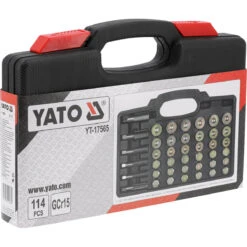 YATO KIT REPARATION BOUCHONS DE VIDANGE 114 PIECES M13 A M22 -Magasin D'outils Pour La Maison kit reparation bouchons de vidange 114 pieces m13 a m22 2