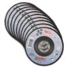 LOT 10 DISQUES Ø 125 Mm - DISQUES A LAMELLES BGS GRAIN 40 -Magasin D'outils Pour La Maison lot 10 disques a lamelles bgs o 125 mm 22mm grain de 40