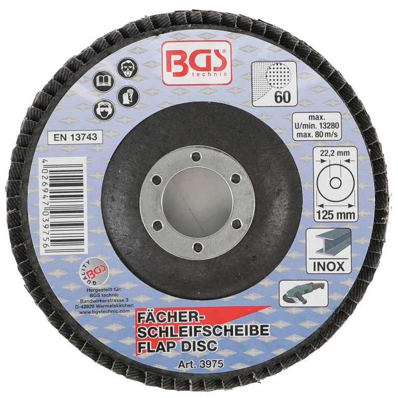 LOT 10 DISQUES Ø 125 Mm 22 Mm A LAMELLES BGS GRAIN DE 60 5 LOT 10 DISQUES Ø 125 Mm 22 Mm A LAMELLES BGS GRAIN DE 60 – Image 3