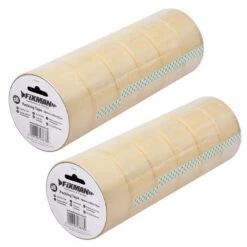 LOT 12 ROULEAUX ADHESIF EMBALLAGE TRANSPARENT 48 Mm X 66 Mètres POLYPROPYLENE -Magasin D'outils Pour La Maison lot 12 rouleaux adhesif emballage transparant 48mm x 66metres polypropylene 1