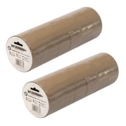 Silverline LOT DE 1 DEVIDOIR PLUS 12 ROULEAUX ADHESIF EMBALLAGE MARRON 48 Mm X 66 Mètres -Magasin D'outils Pour La Maison lot de 1 devidoir plus 12 rouleaux adhesif emballage marron 48mm x 66metres 1