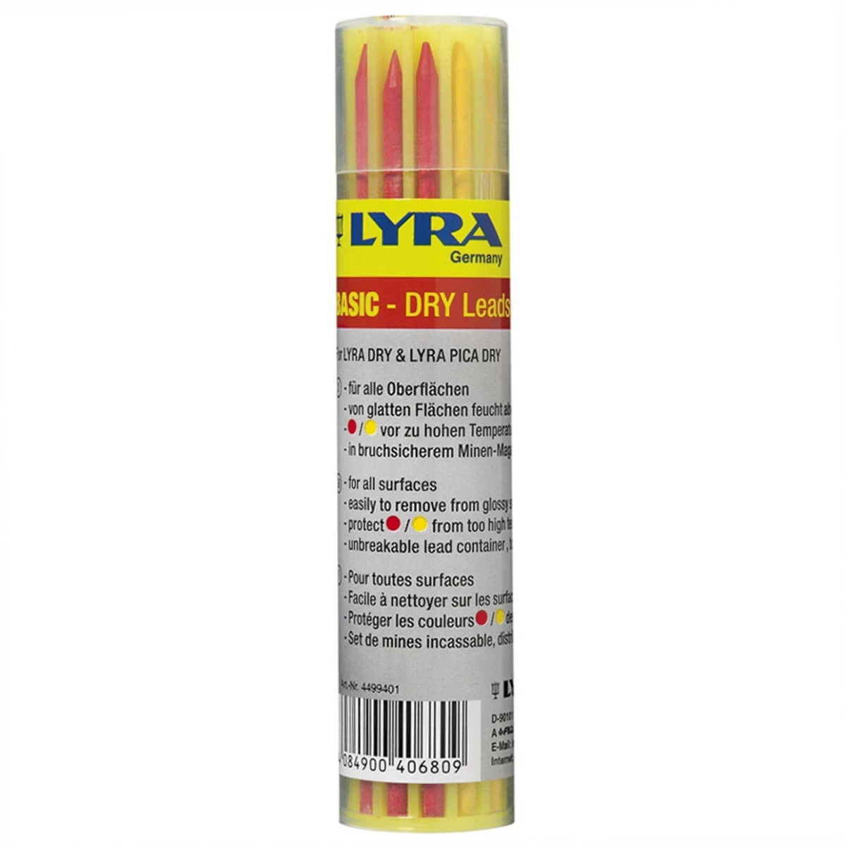 LOT DE 12 MINES GRAPHITE COULEURS POUR NOS PORTE MINES LYRA DRY PROFI 3 LOT DE 12 MINES GRAPHITE COULEURS POUR NOS PORTE MINES LYRA DRY PROFI