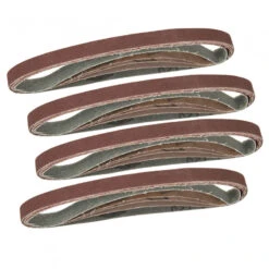 Silverline LOT 20 BANDES ABRASIVES PONCEUSES ASSORTIES DE 13X457 MM POUR LIMES ELECTRIQUES