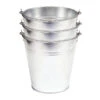 PROMO LOT DE 3 SEAUX DE 15L EN ACIER GALVANIZE POUR TOUS USAGES -Magasin D'outils Pour La Maison lot de 3 seaux de 15l en acier galvanize pour tous usages