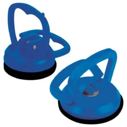 Silverline LOT DUO DE VENTOUSES DE 55 ET 115 Mm DE CAPACITE 15 ET 35 Kg CAOUTCHOUC ET ABS