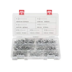 LOT PINCE A RIVETER De 2.4 - 3.2 - 4 ET 4.8 Mm ET COFFRET DE 400 RIVETS -Magasin D'outils Pour La Maison lot pince a riveter et coffret de 400 rivets de 24 32 4 et 48 mm 2