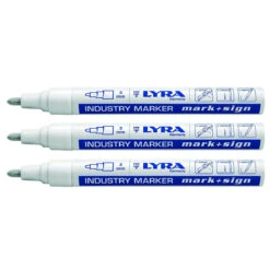 LYRA LOT DE 3 MARQUEURS INDELEBILES BLANCS