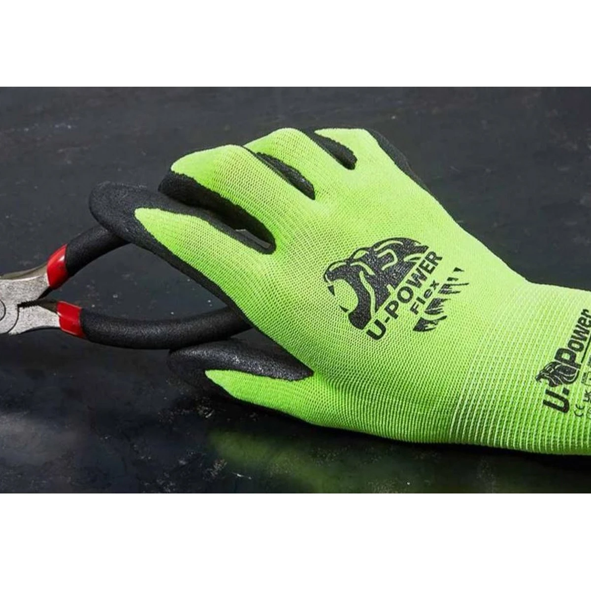 U-Power PAIRE DE GANTS DE TRAVAIL T9 - PROTECTION HAUTE VISIBILITÉ ENDUIT NITRILE 5 U-Power PAIRE DE GANTS DE TRAVAIL T9 - PROTECTION HAUTE VISIBILITÉ ENDUIT NITRILE – Image 3