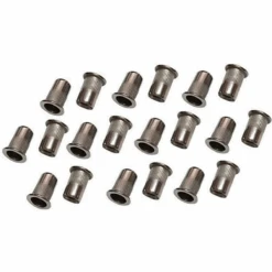 SACHET DE 20 INSERTS FILETES ACIER INOX DE M8