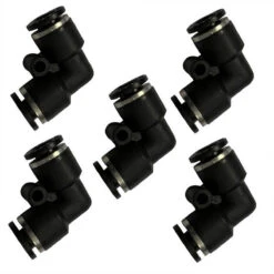 SACHET DE 5 RACCORDS AUTOMATIQUES COUDES 6 MM