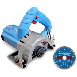 SCIE CIRCULAIRE A EAU 110 Mm - 1 450 W POUR MARBRE PIERRE CARRELAGE + 1 DISQUE