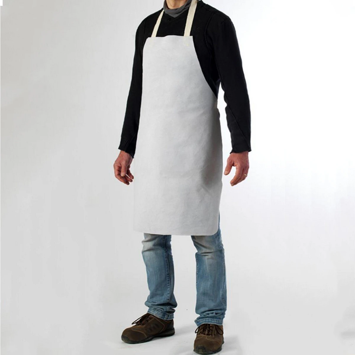 TABLIER DE SOUDEUR EN CUIR (CROUTE DE VACHETTE) 110 X 70 CM 4 TABLIER DE SOUDEUR EN CUIR (CROUTE DE VACHETTE) 110 X 70 CM – Image 2